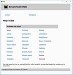 Help index window