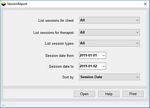 Session report window